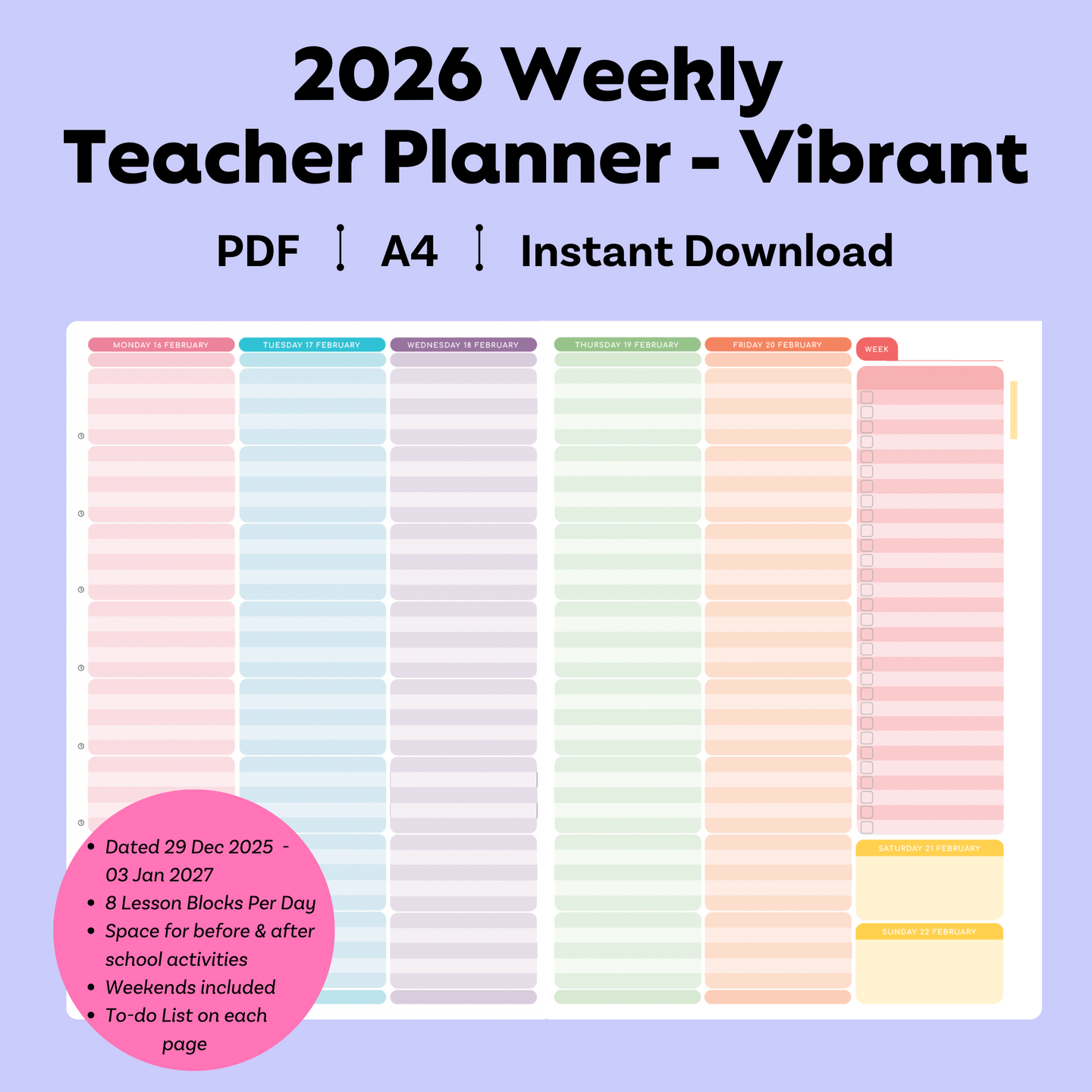 2026 Printable Planners