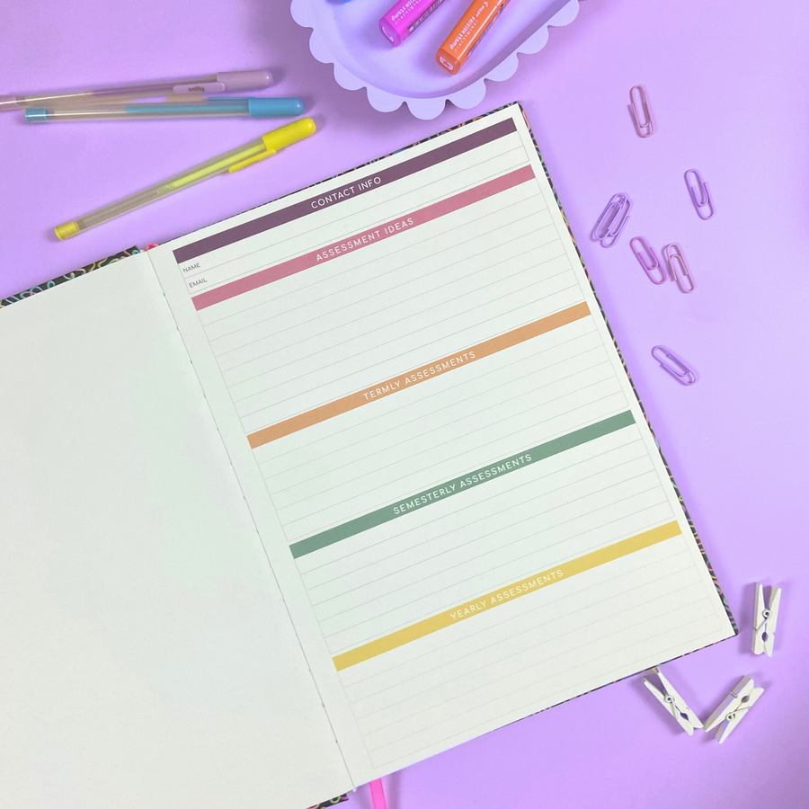 Olive | Assessment Record Book | Class Lists Only
