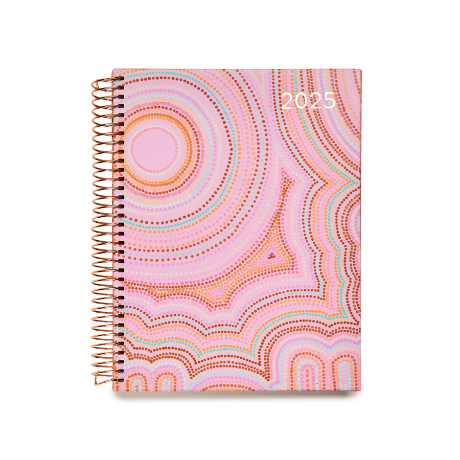 Rainbow Ray - 2025 Coil Bound Vertical Weekly Teacher Planner – Zivia ...