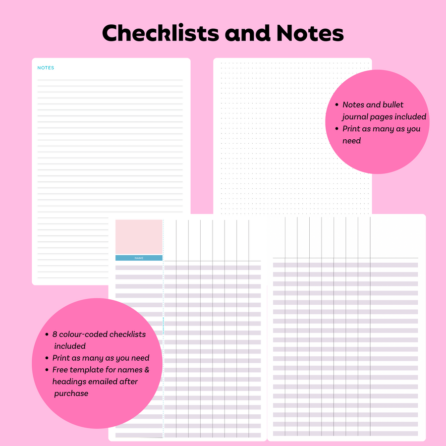 2026  Printable Weekly Teacher Planner - Calm