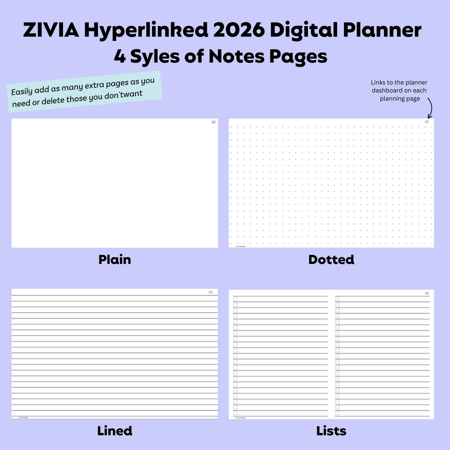 2026 Digital Teacher Planner | Monthly, Weekly & Daily | Black & White
