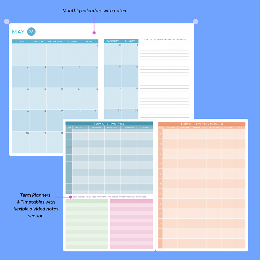 2026 Printable Daily Teacher Planner
