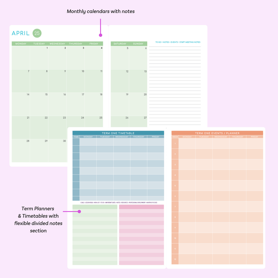 2025 Printable Daily Teacher Planner