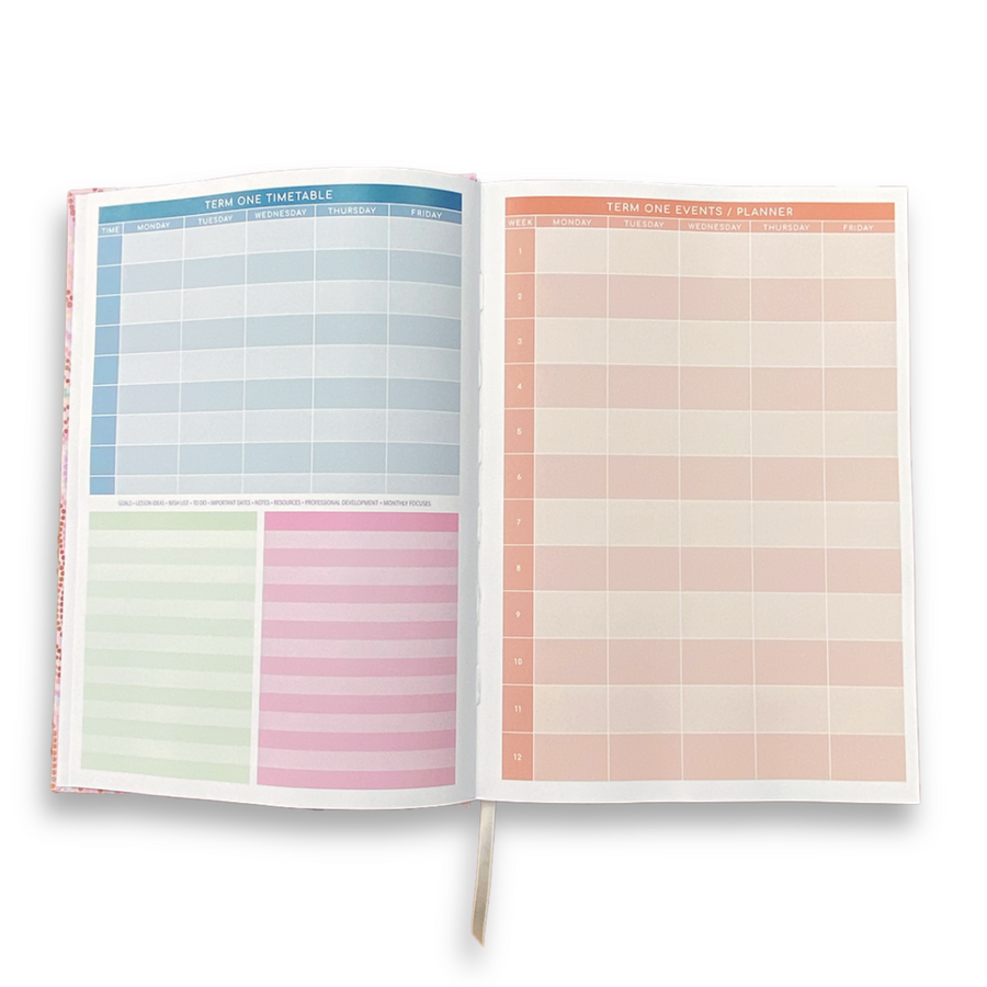 After The Rain - 2025 Vertical Weekly Teacher Planner-Zivia Designs