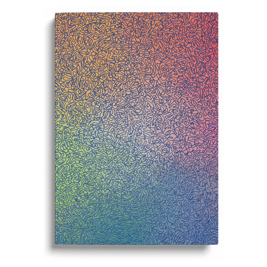 A4 Hardcover Notebook - Utopia Squigg