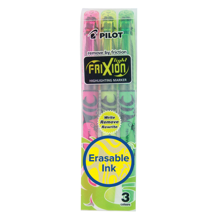FriXion Light Erasable Highlighters - Bright - 3 Pack