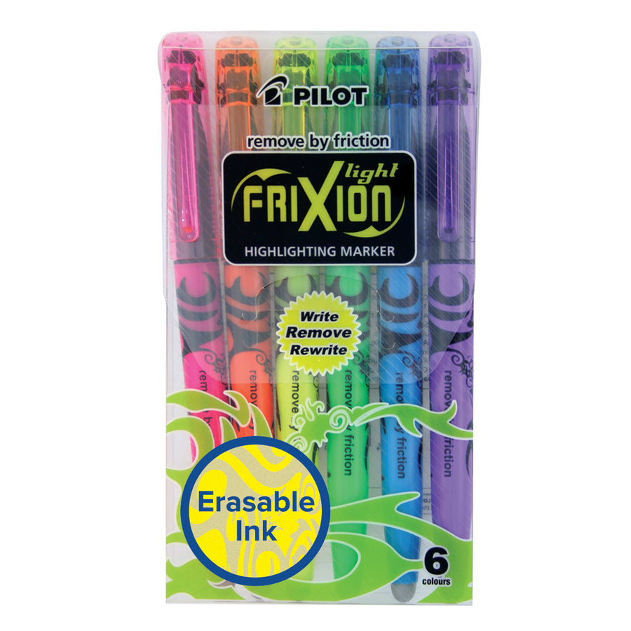 FriXion Light Erasable Highlighters - Bright - 6 Pack