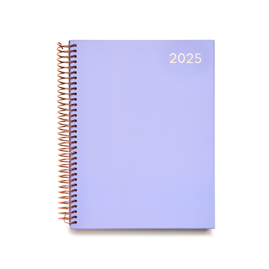 Lilac - 2025 Coil Bound Vertical Weekly Teacher Planner