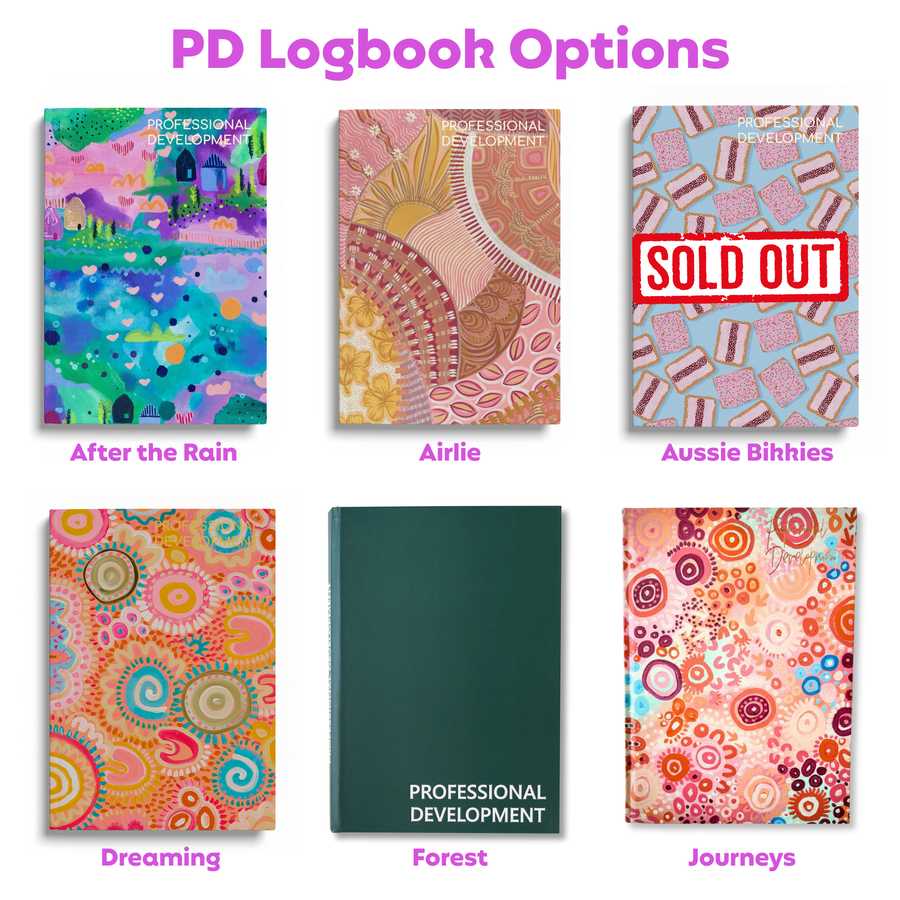 Teacher Gift Box | Professional Development Logbook & A5 Hardcover Notebook