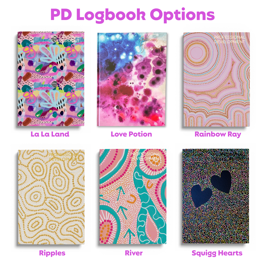 Teacher Gift Box | Professional Development Logbook, Lanyard & Tiny Zip Pouch