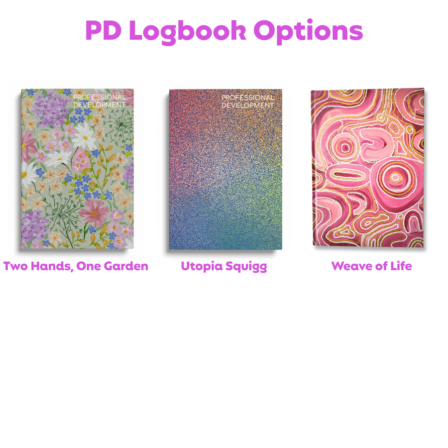 Teacher Gift Box | Professional Development Logbook, Lanyard & Tiny Zip Pouch