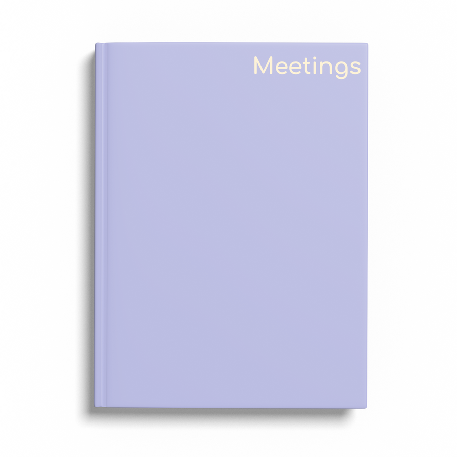 Lilac Meeting Notebook