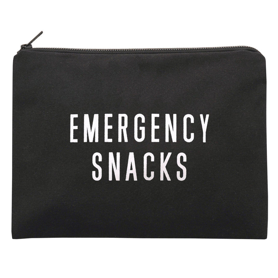 Canvas Emergency Snack Pouch - Black