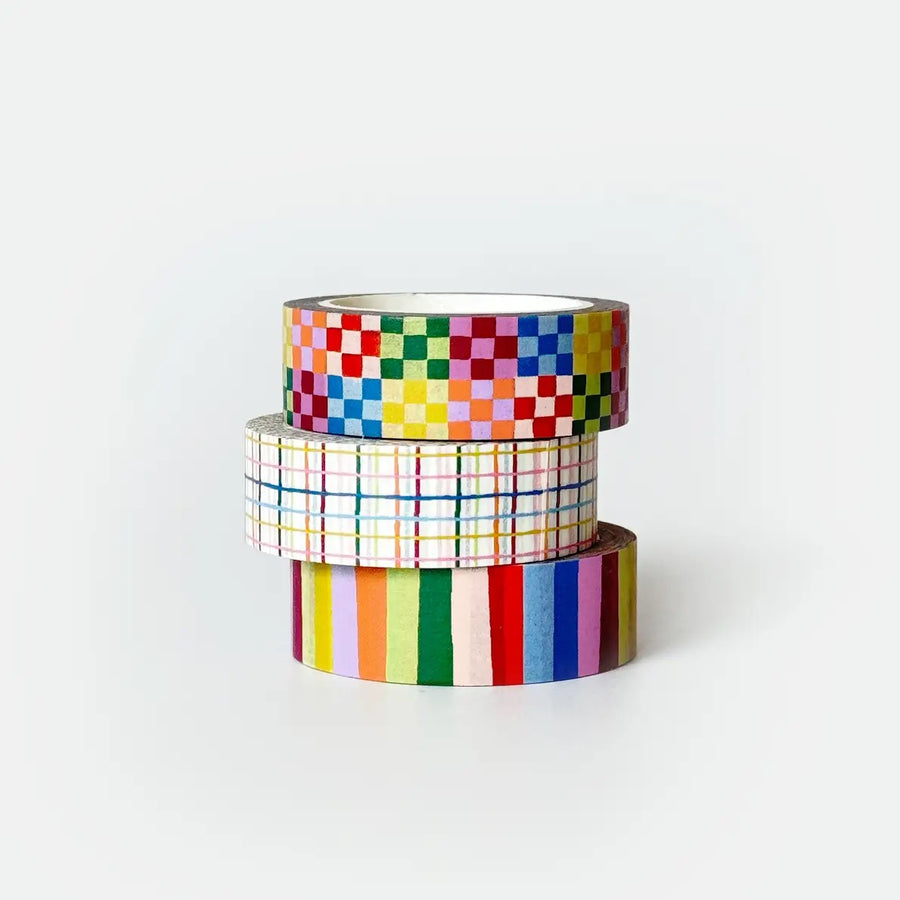 Rainbow Washi Tape - 3 Pack