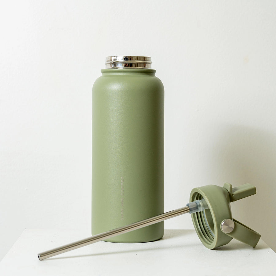 Olive 1L Insulated Drink Bottle