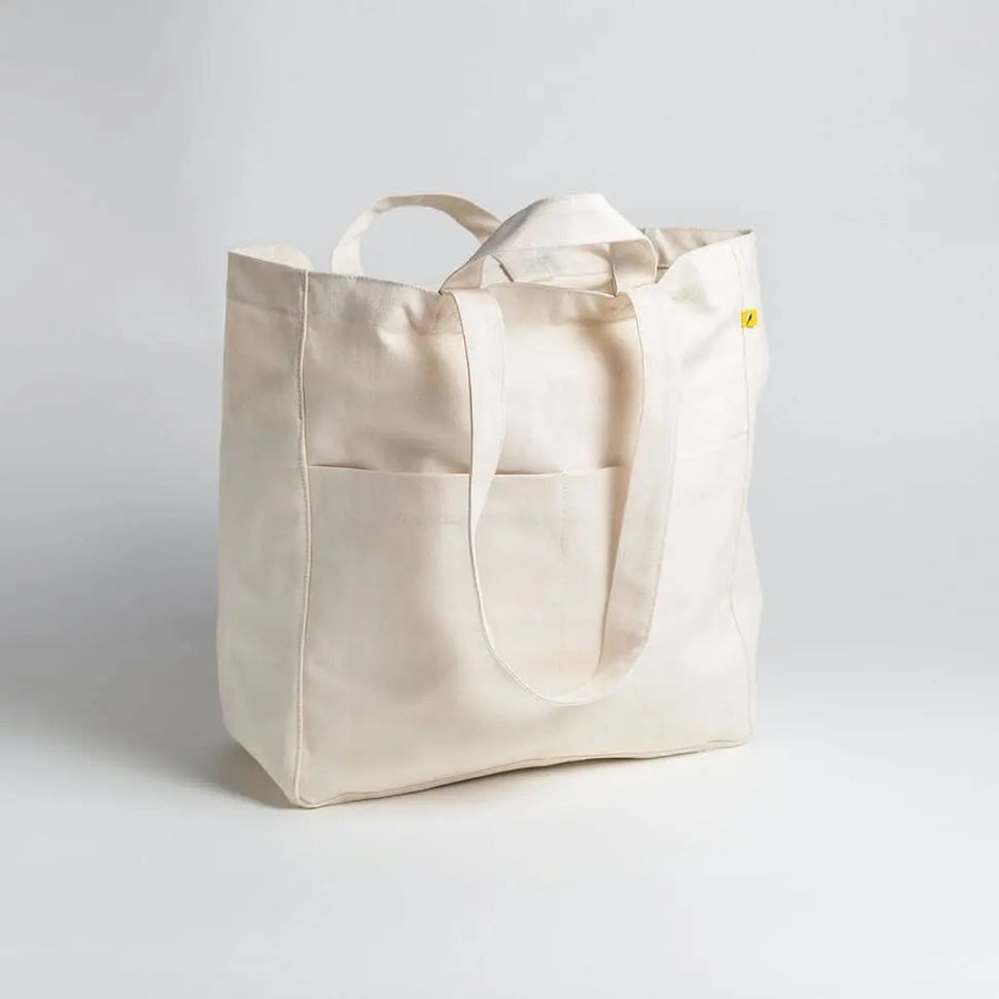 Natural - Large Box Tote Bag