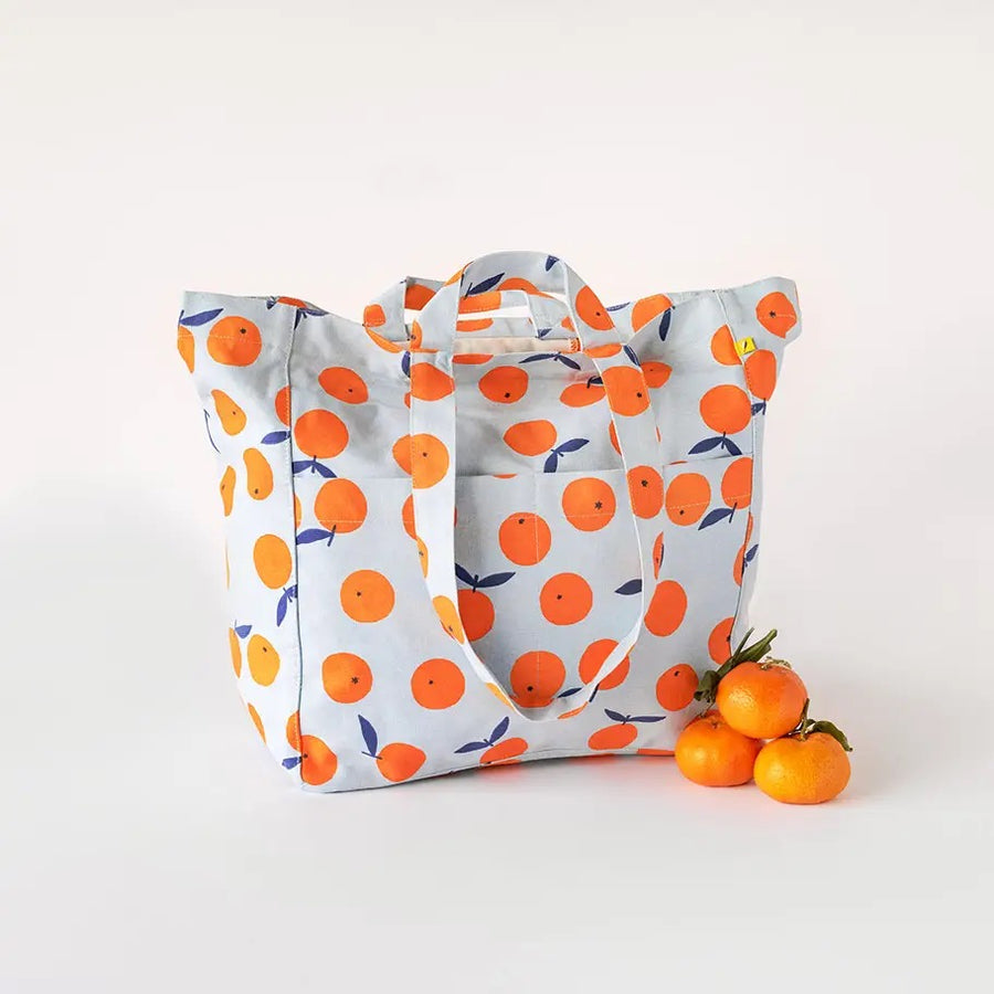 Oranges - Large Box Tote Bag