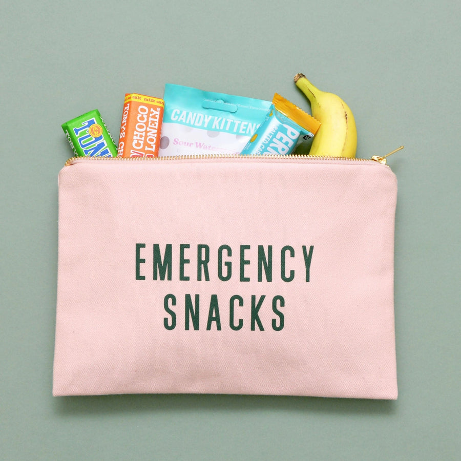 Canvas Emergency Snack Pouch - Pink