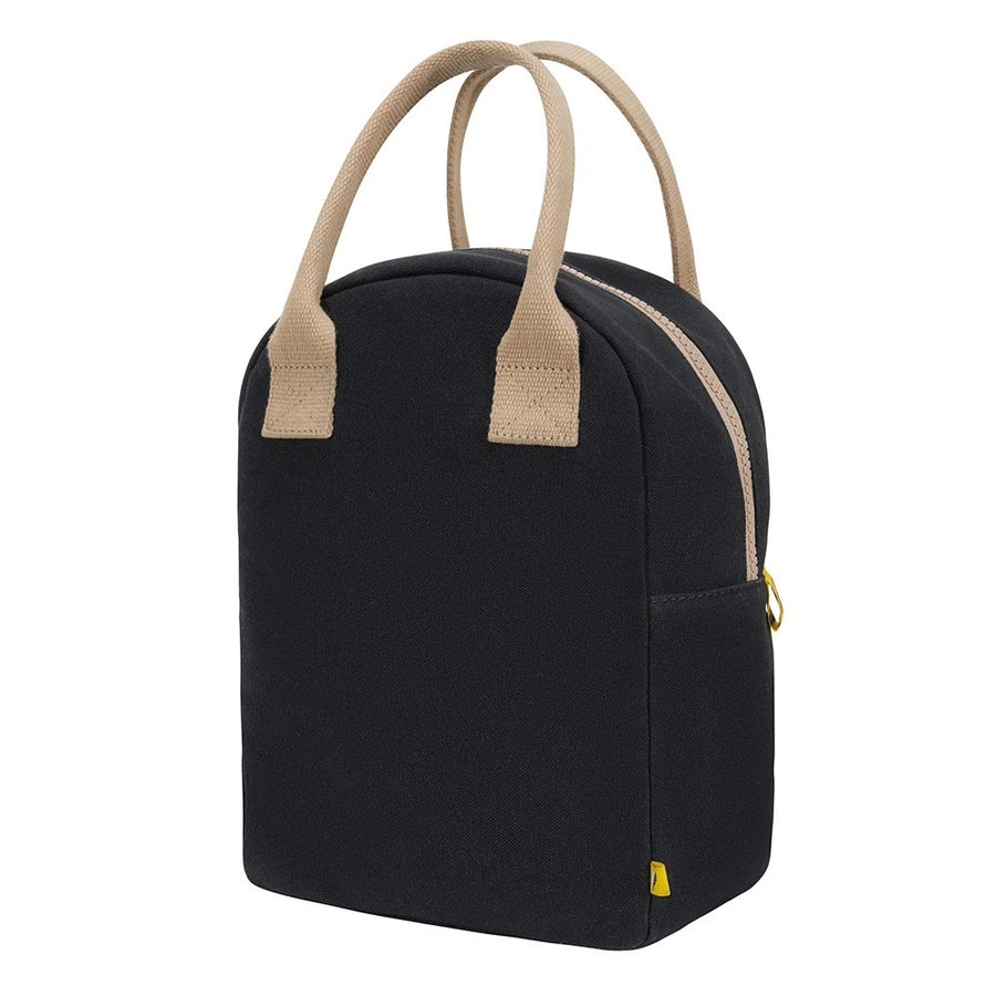 Black Zipper Lunch Bag