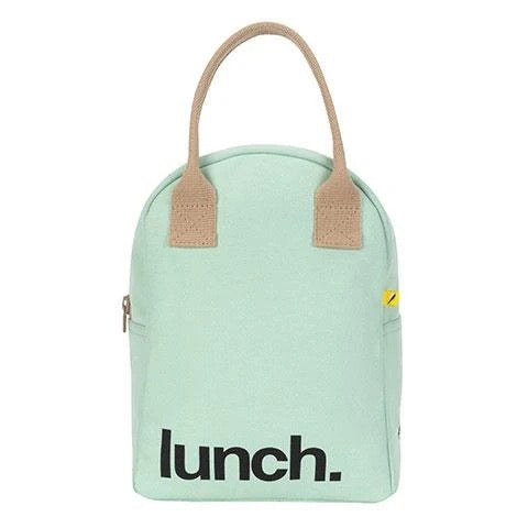 Mint Zipper Lunch Bag