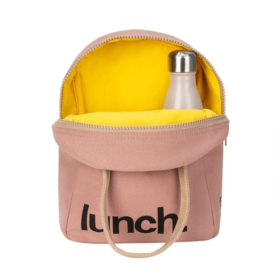 Vintage Pink Zipper Lunch Bag