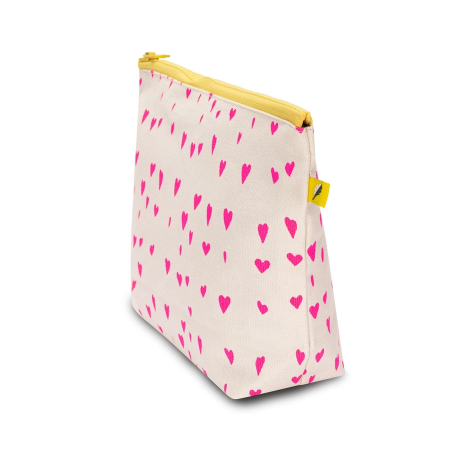 Hearts Mid Zip Pouch