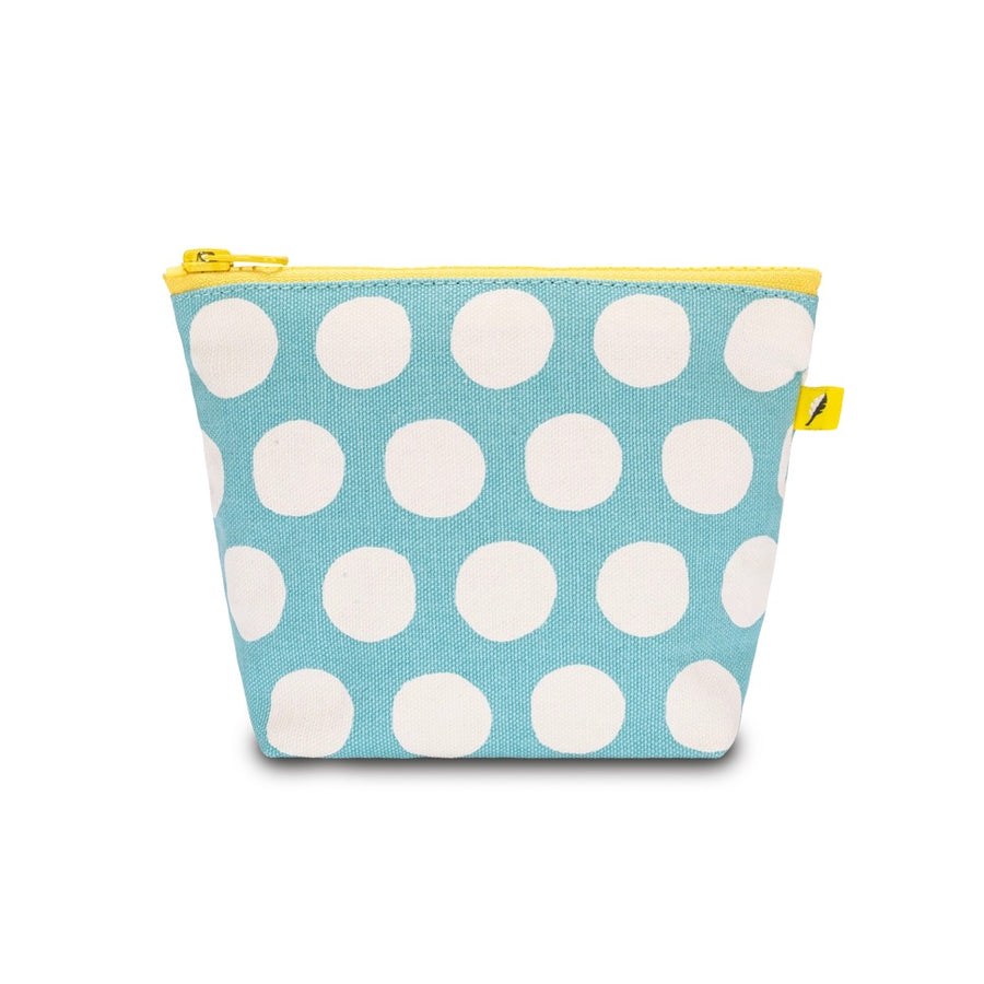 Dot Blue Tiny Zip Pouch