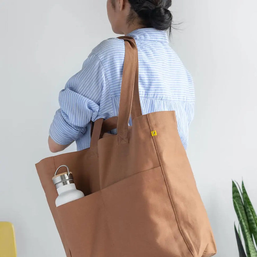 Nutmeg - Large Box Tote Bag