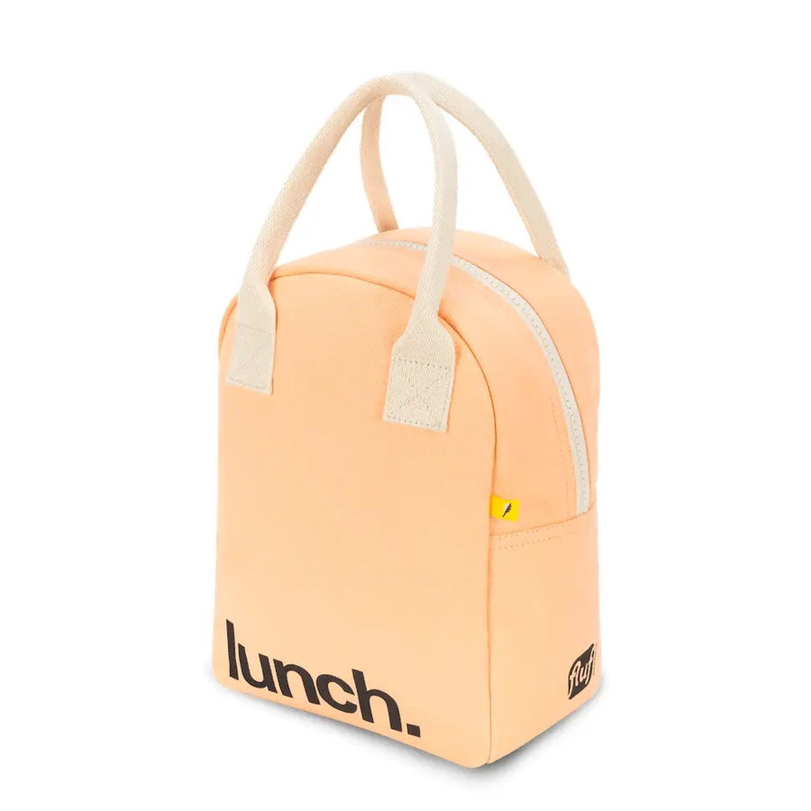 Peach Zipper Lunch Bag