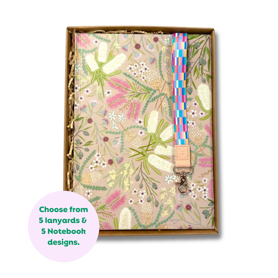 Teacher Gift Box | A4 Hardcover Notebook  & Lanyard
