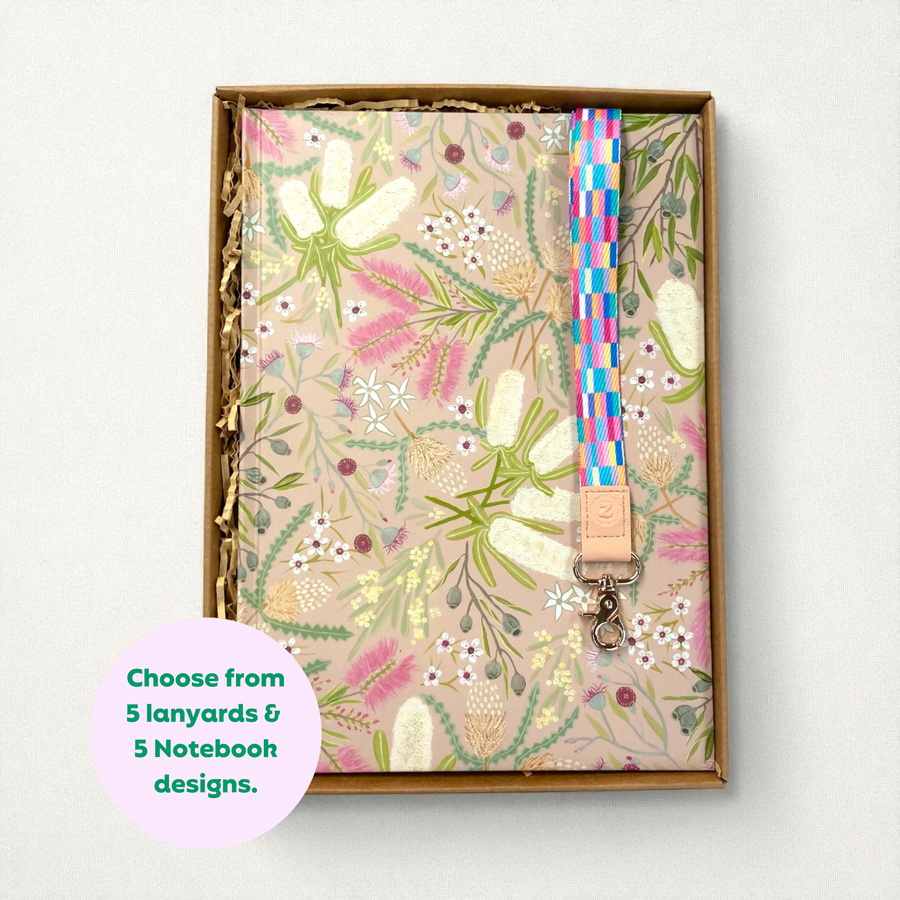 Teacher Gift Box | A4 Hardcover Notebook  & Lanyard