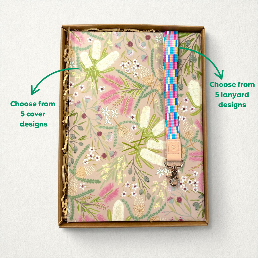 Teacher Gift Box | A4 Hardcover Notebook  & Lanyard