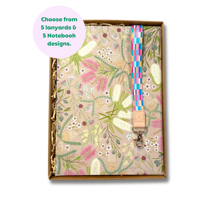 Teacher Gift Box | A4 Hardcover Notebook  & Lanyard
