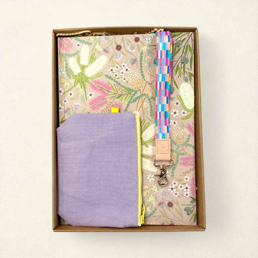 Teacher Gift Box | A4 Hardcover Notebook, Lanyard & Tiny Zip Pouch