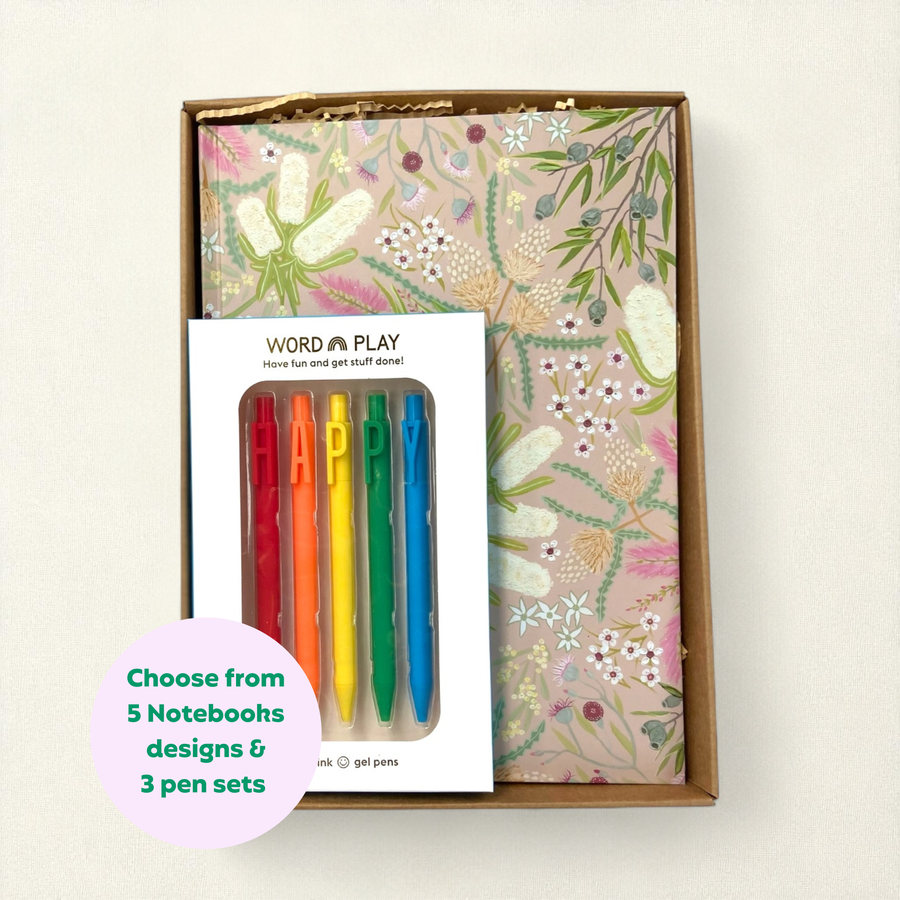 Teacher Gift Box | A4 Hardcover Notebook & Pen Set