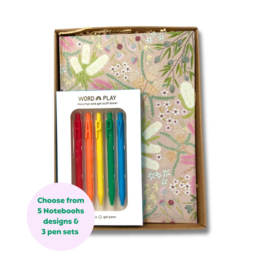 Teacher Gift Box | A4 Hardcover Notebook & Pen Set