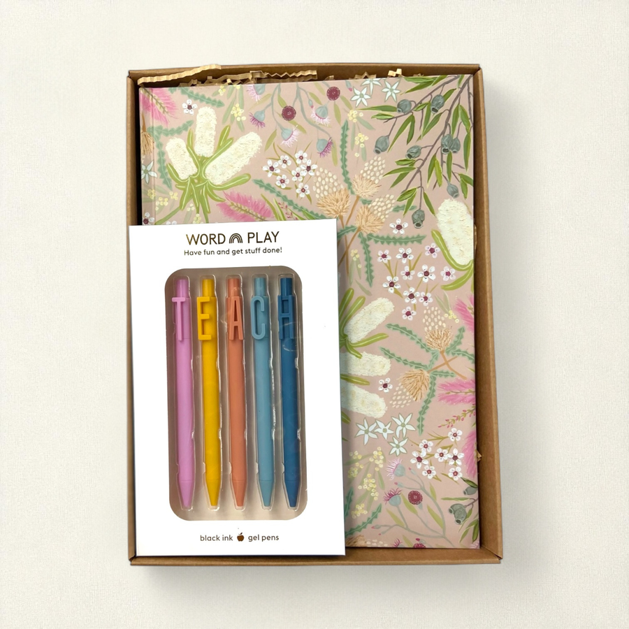 Teacher Gift Box | A4 Hardcover Notebook & Pen Set