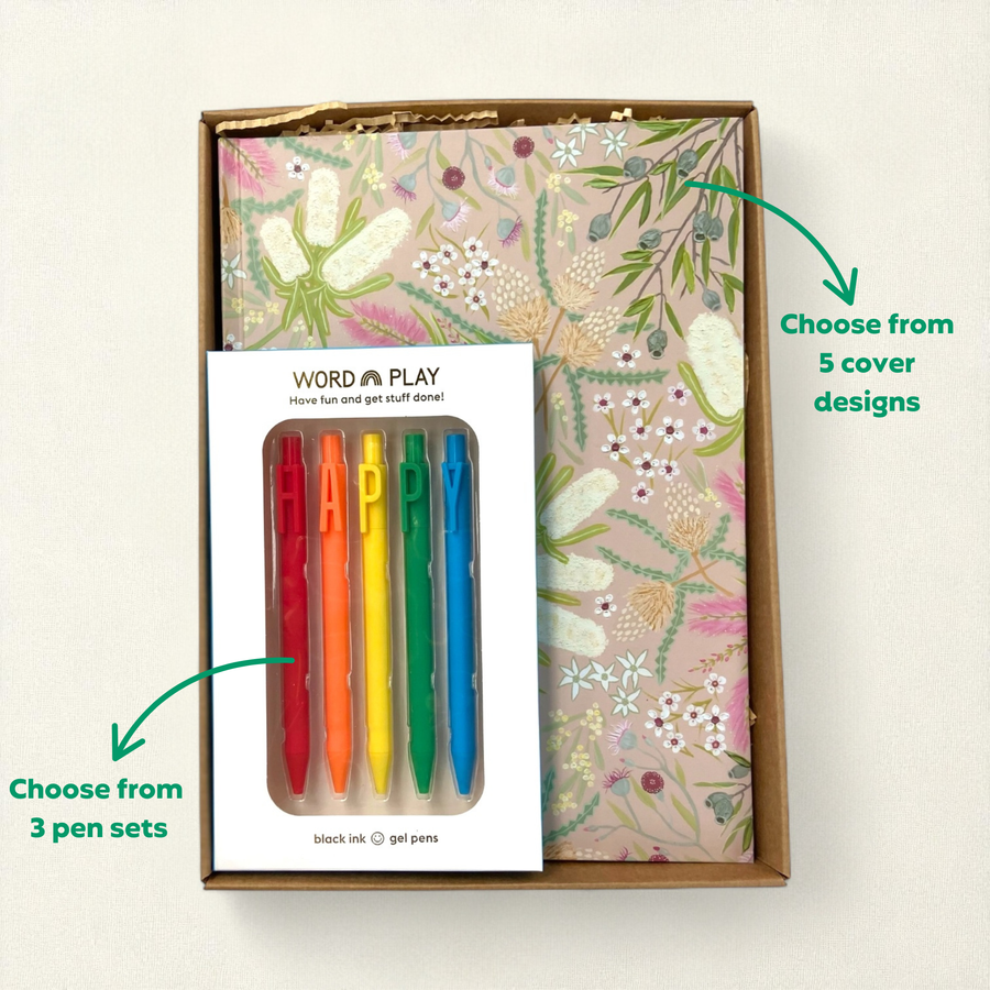 Teacher Gift Box | A4 Hardcover Notebook & Pen Set