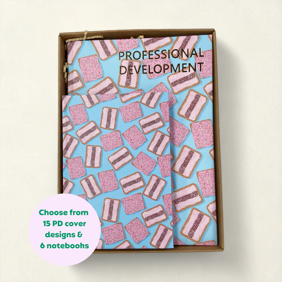 Teacher Gift Box | Professional Development Logbook & A5 Hardcover Notebook