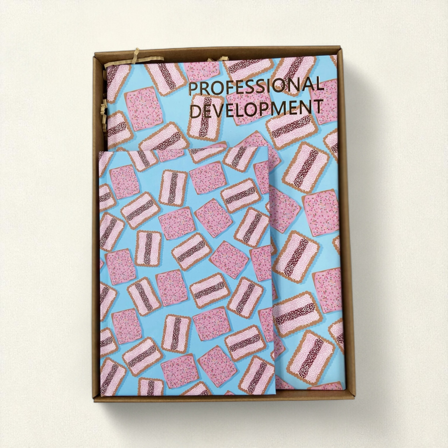 Teacher Gift Box | Professional Development Logbook & A5 Hardcover Notebook