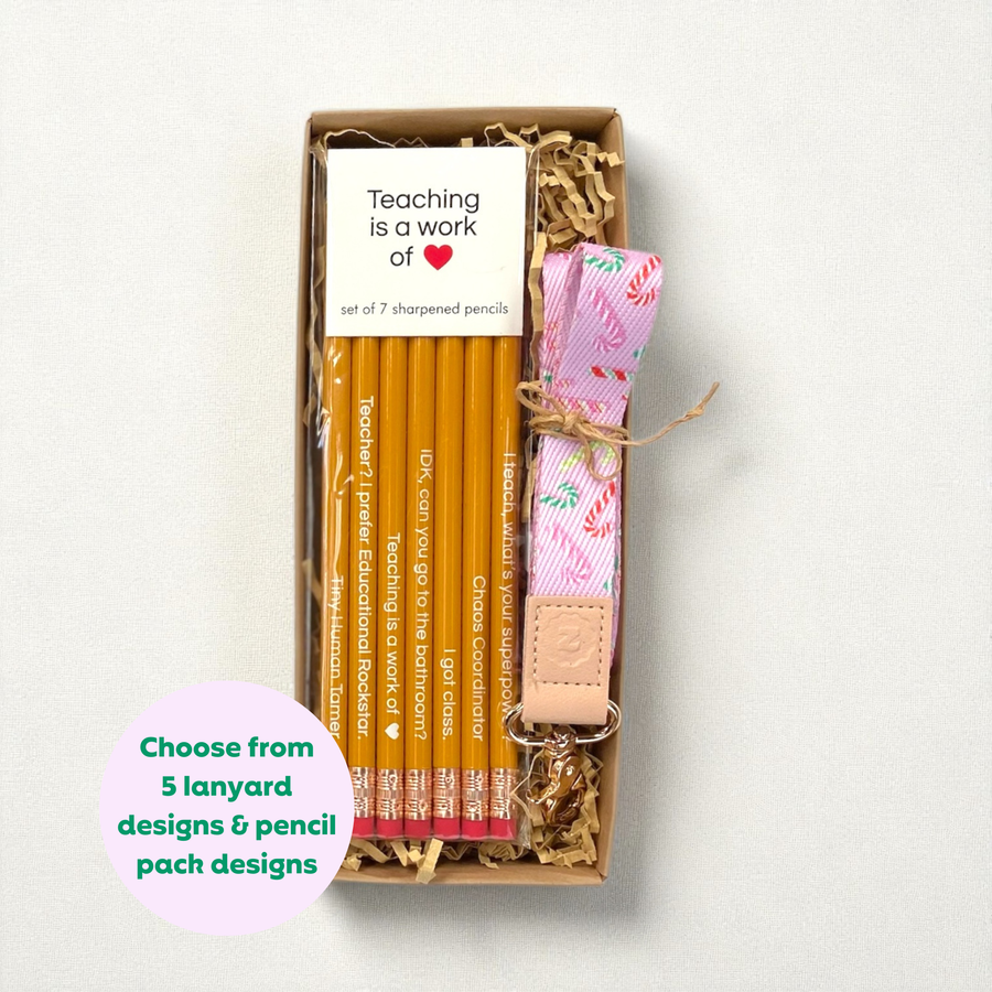 Teacher Gift Box | Pencil Set & Lanyard