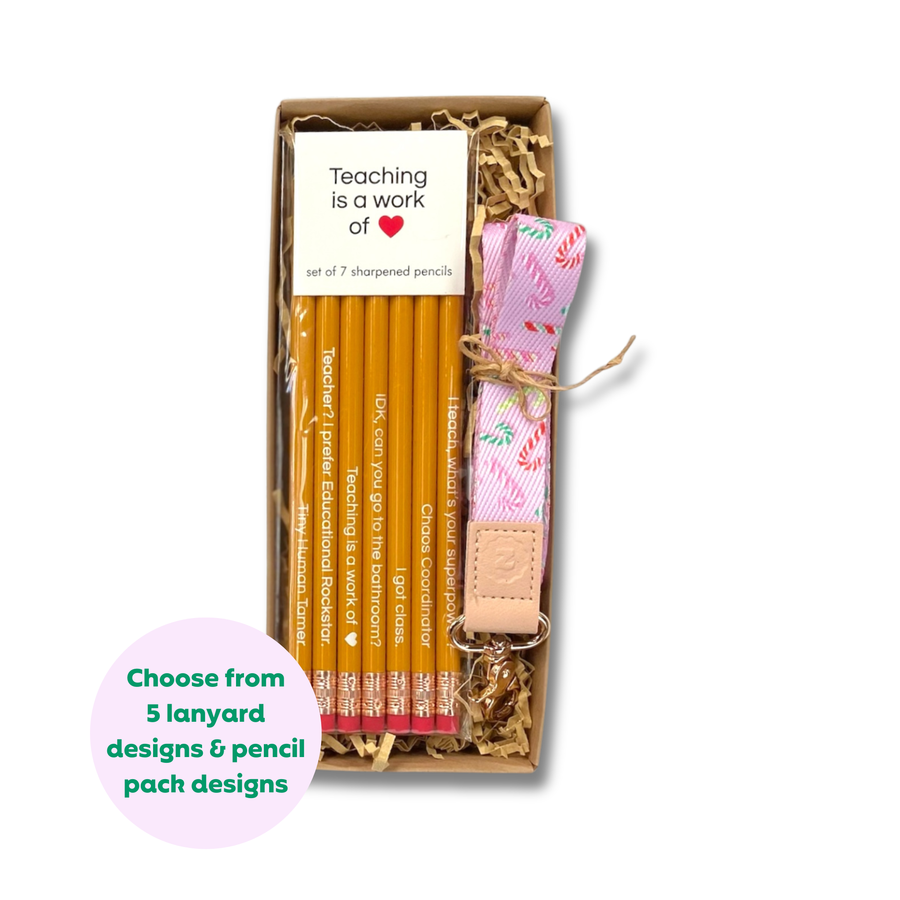 Teacher Gift Box | Pencil Set & Lanyard