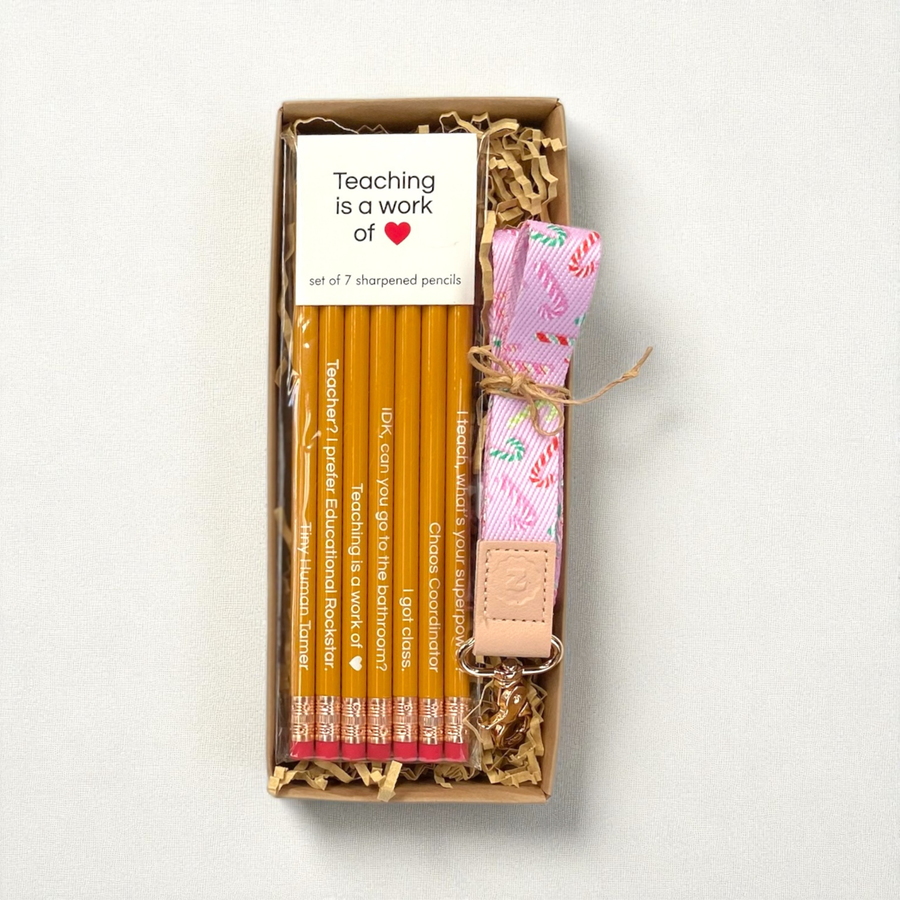 Teacher Gift Box | Pencil Set & Lanyard