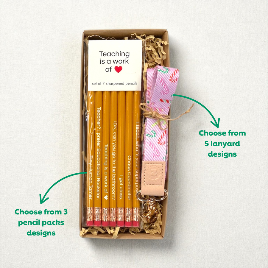 Teacher Gift Box | Pencil Set & Lanyard